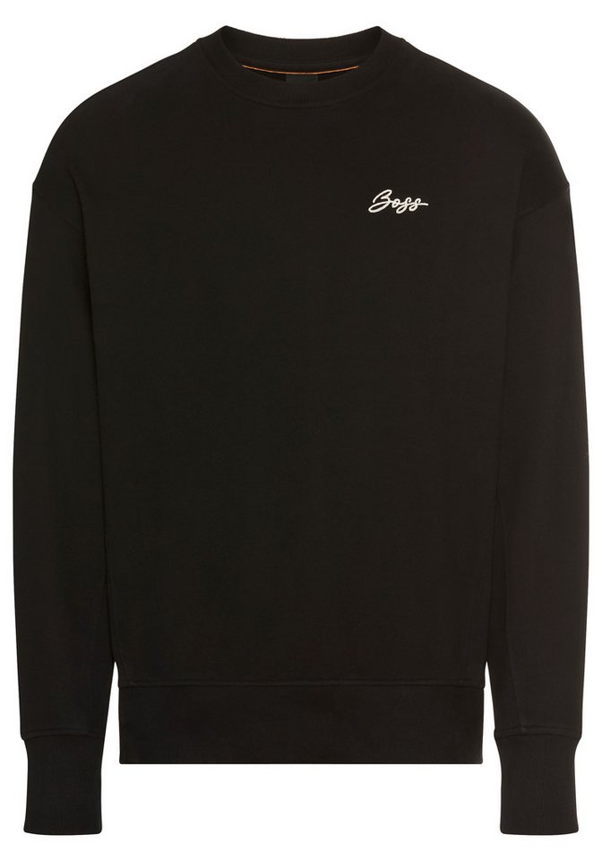 BOSS ORANGE Sweatshirt Eteia Premium Damenmode mit Rippdetails, Logo von BOSS ORANGE