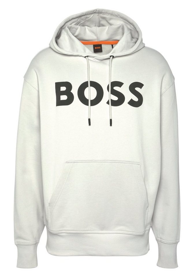 BOSS ORANGE Sweatshirt WebasicHood mit großem BOSS Print auf der Brust von BOSS ORANGE
