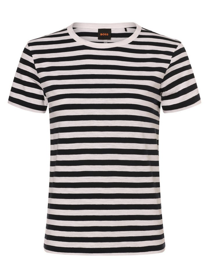 BOSS ORANGE T-Shirt C_Esla_Striped von BOSS ORANGE