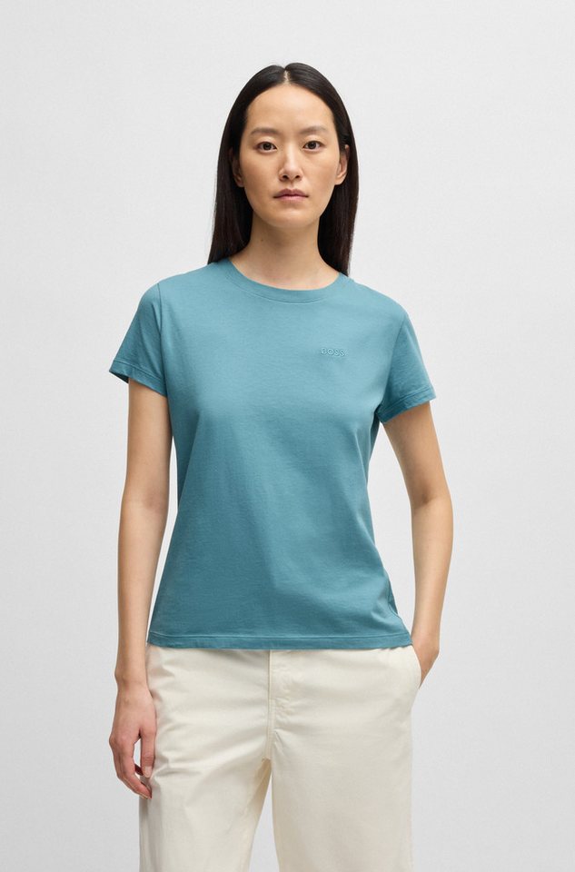 BOSS ORANGE T-Shirt Esogo MA Premium Damenmode mit BOSS Logostickerei von BOSS ORANGE