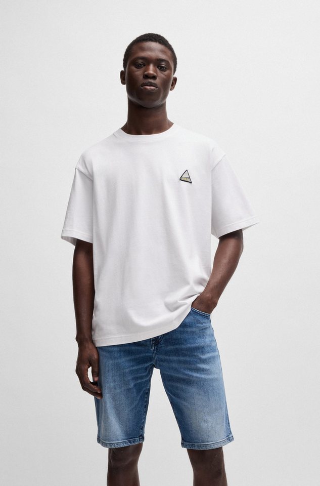 BOSS ORANGE T-Shirt Te fishpatch mit Logo-Aufnäher von BOSS ORANGE