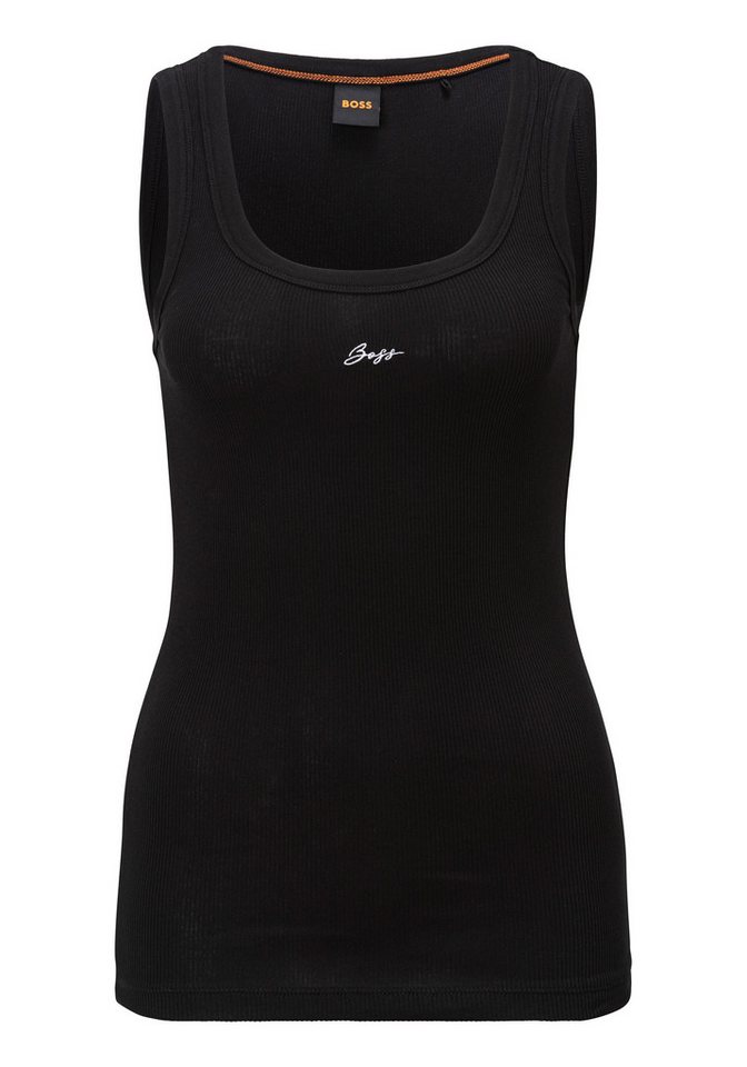 BOSS ORANGE Tanktop Ematite Premium Damenmode mit gerippter Struktur von BOSS ORANGE