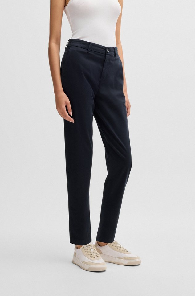 BOSS ORANGE Webhose C_Tachini2-D mit Leder-Brandlabel am hinteren Bundabschluss von BOSS ORANGE