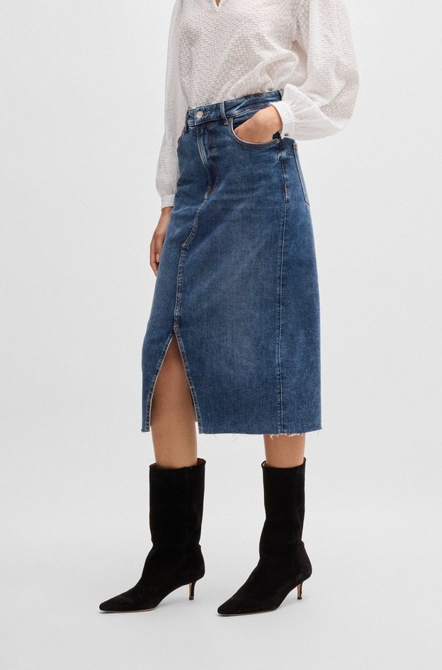 BOSS ORANGE Webrock C_DENIM SKIRT MIDI widerstandsfähig von BOSS ORANGE