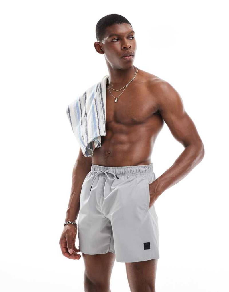 BOSS - Dive - Badeshorts in Grau mit Cargotaschen von BOSS Orange