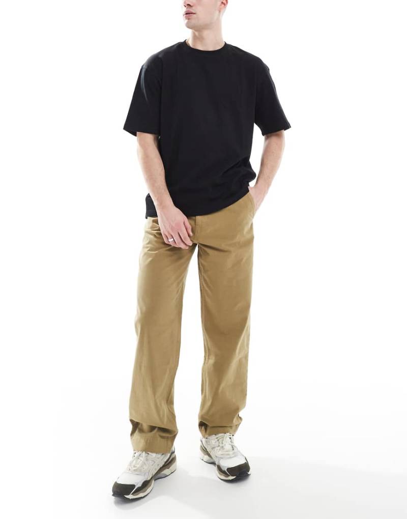 BOSS Orange - Baumwoll-Chinohose in Beige mit geradem Schnitt-Neutral von BOSS Orange