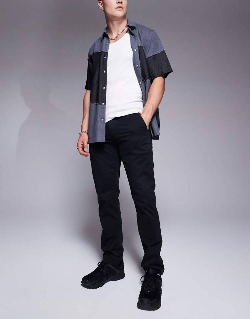 BOSS Orange - Chinohose mit schmalem Schnitt aus Baumwolle in Schwarz von BOSS Orange