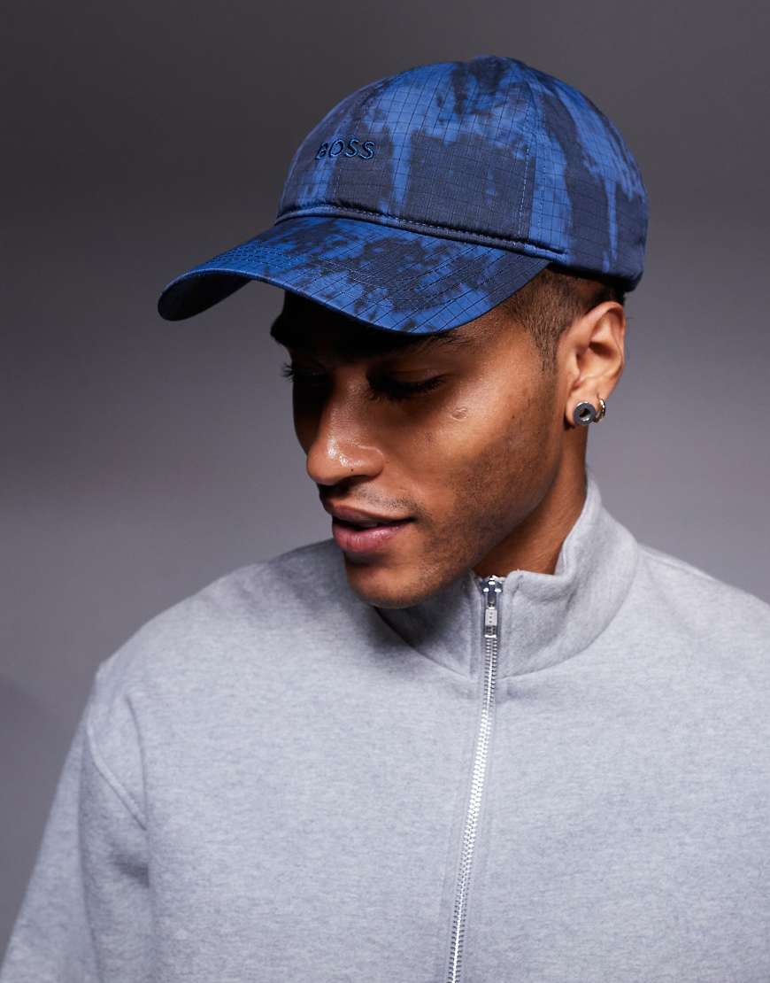 BOSS Orange - Derrel - Kappe in Marineblau mit Military-Muster von BOSS Orange