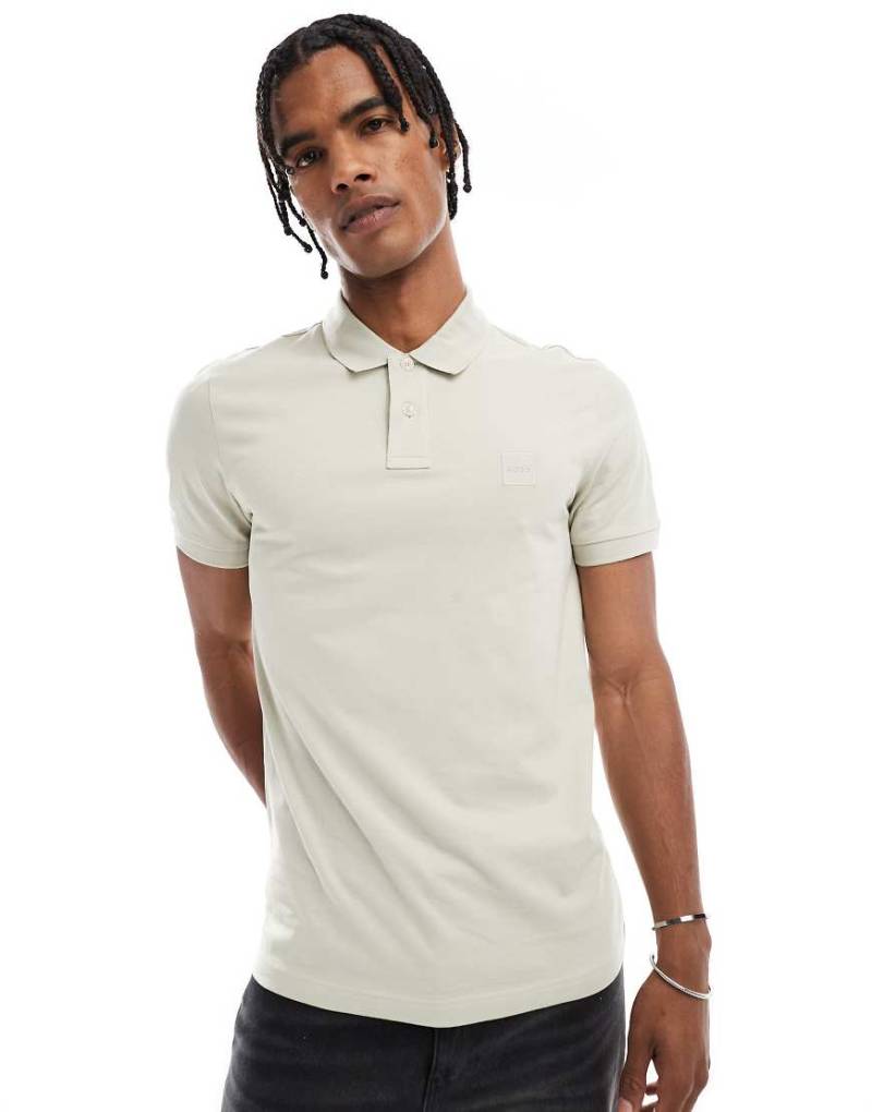 BOSS Orange - Passenger - Polohemd in hellem Beige-Neutral von BOSS Orange