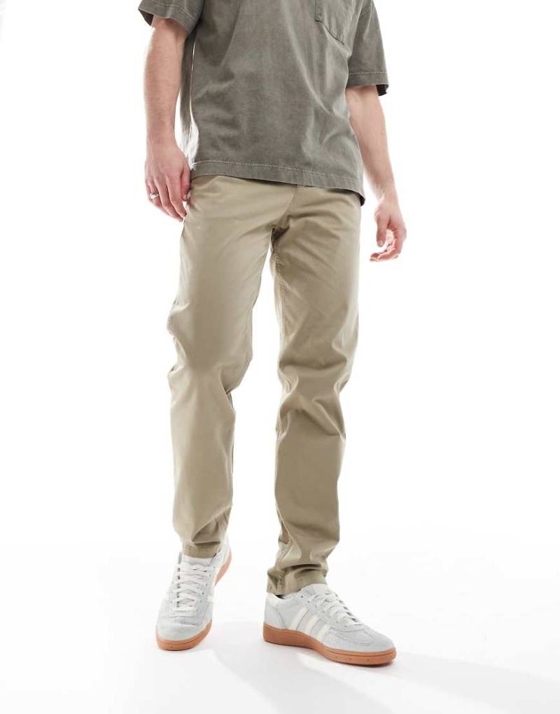 BOSS Orange - Schmal zulaufende Chinohose in Beige-Neutral von BOSS Orange