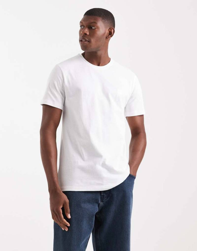 BOSS Orange - Tales - T-Shirt in Weiß mit Box-Logo von BOSS Orange