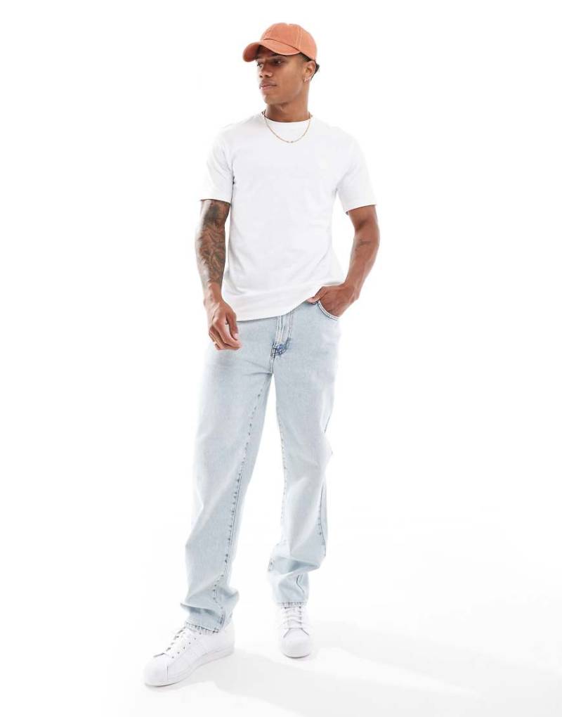 BOSS - Tales - T-Shirt in Weiß mit Box-Logo von BOSS Orange