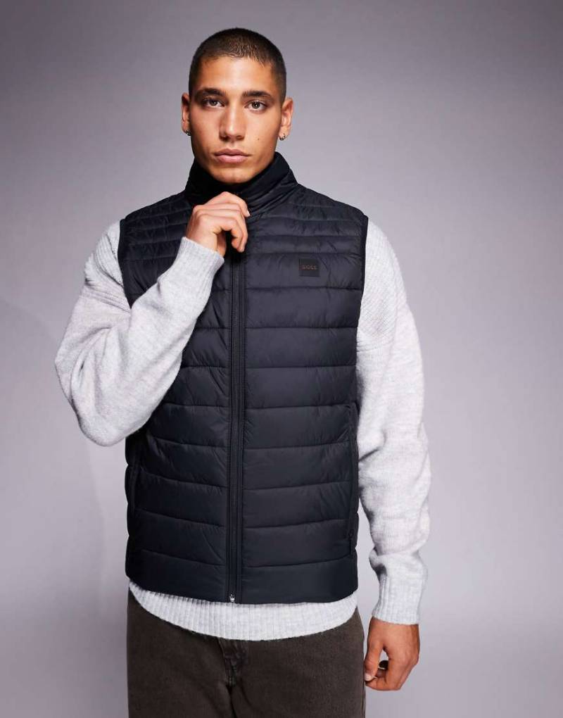 Boss Orange - Odeno - Leichte Slim Fit Pufferweste in Schwarz von BOSS Orange