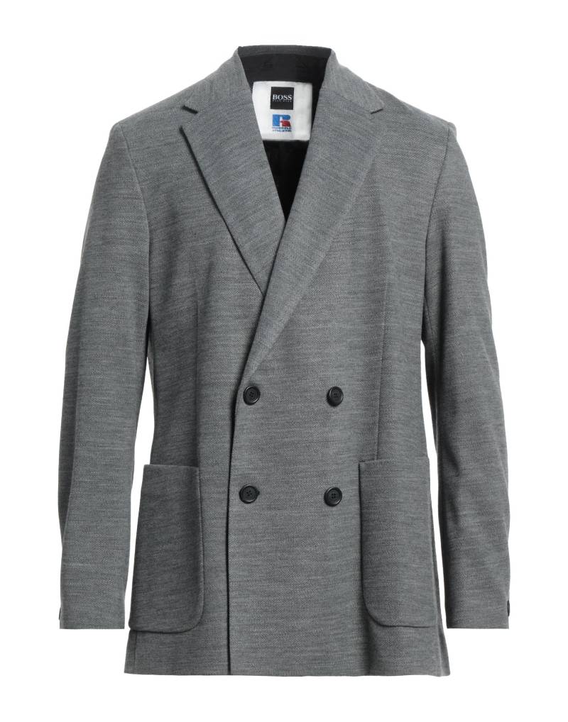 BOSS x RUSSELL ATHLETIC Blazer Herren Grau von BOSS x RUSSELL ATHLETIC