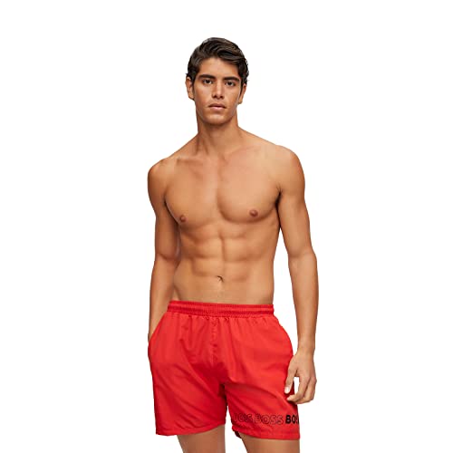 BOSS, Herren Badeshorts Dolphin, Bright Red, M von BOSS