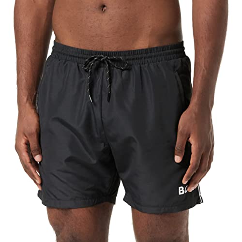 BOSS Herren Badeshorts Badehose Starfish, Farbe:Schwarz, Präzise Farbe:-007 Black, Größe:2XL von BOSS