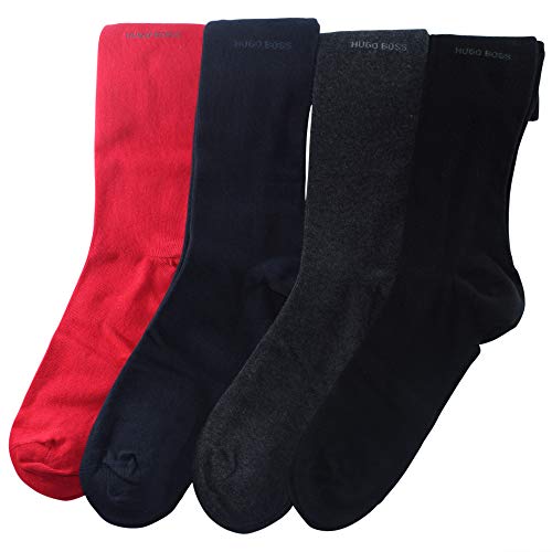 BOSS, Herrensocken Geschenkbox, 4er Pack, mehrfarbig, 40-46 von BOSS