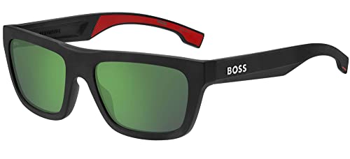 Boss Sonnenbrillen 1450/S Matte Black/Green 57/19/145 Herren von HUGO BOSS