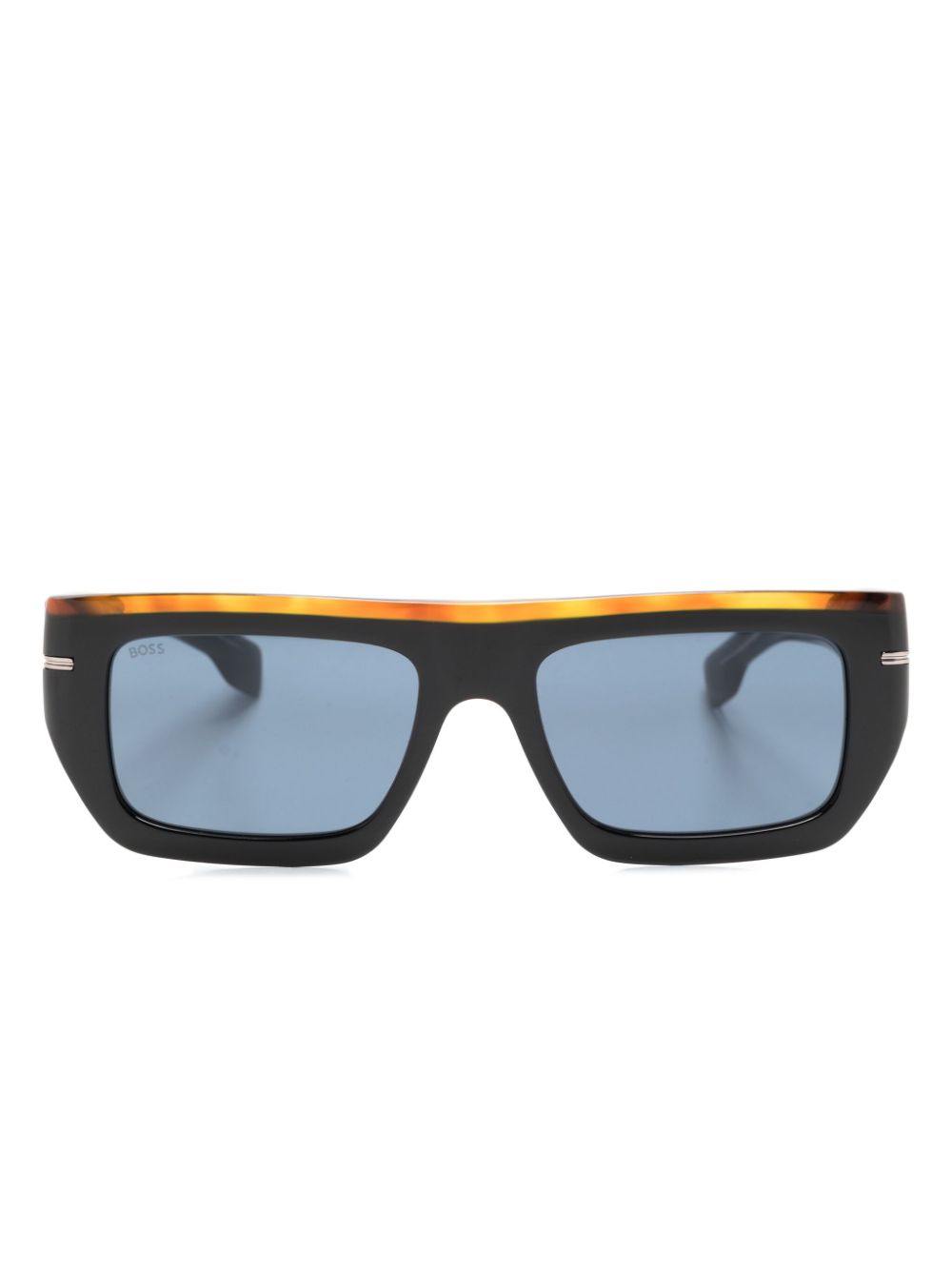 BOSS 1502/S Sonnenbrille mit eckigem Gestell - Schwarz von BOSS