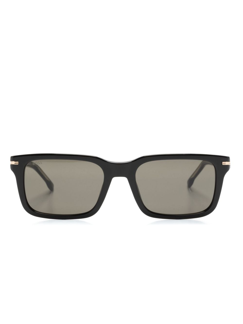 BOSS 1628/S Sonnenbrille mit eckigem Gestell - Schwarz von BOSS