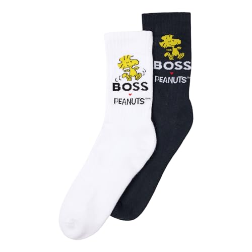 BOSS 2 Paar Herren Sportsocken Tennissocken QS Crewsocks Peanuts, Farbe:Mehrfarbig, Größe:39-42, Artikel:-962 navy/white von BOSS