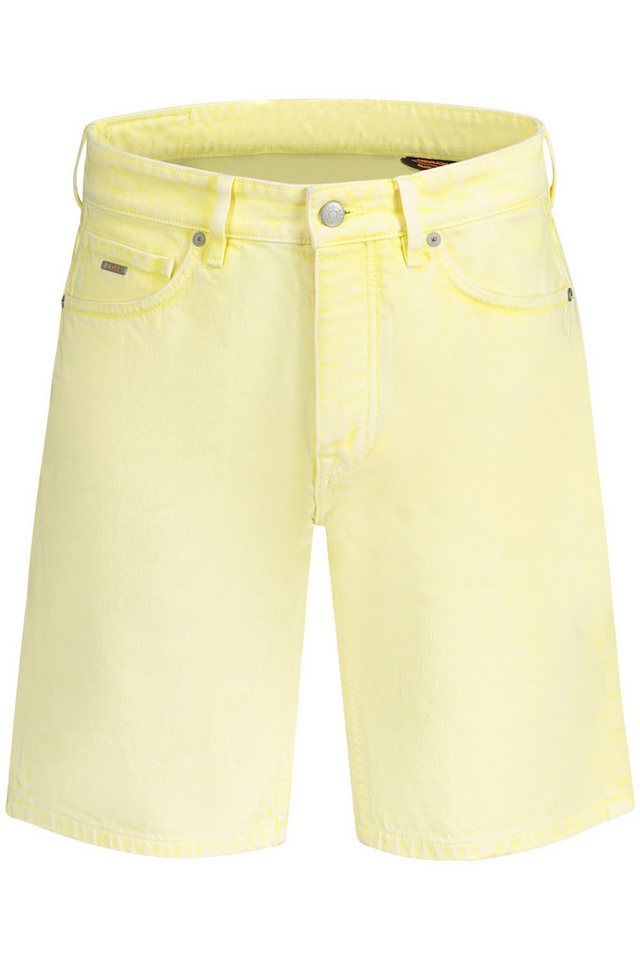 BOSS 2-in-1-Shorts Herren Gelbe Jeans Shorts - Entspannte Passform mit 5 Taschen von BOSS