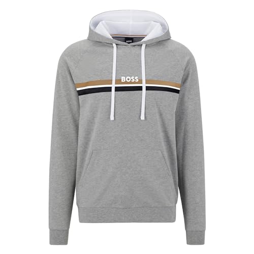 BOSS Herren Pullover Kapuzenpullover Sweatshirt Hoodie Authentic Hoodie, Farbe:Grau, Artikel:-033 Grey, Größe:M von BOSS