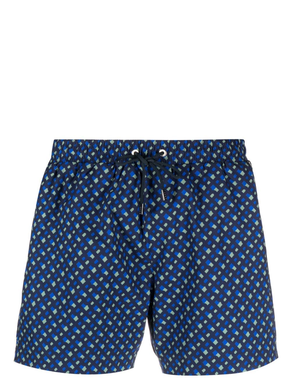 BOSS Badeshorts mit Logo-Print - Blau von BOSS