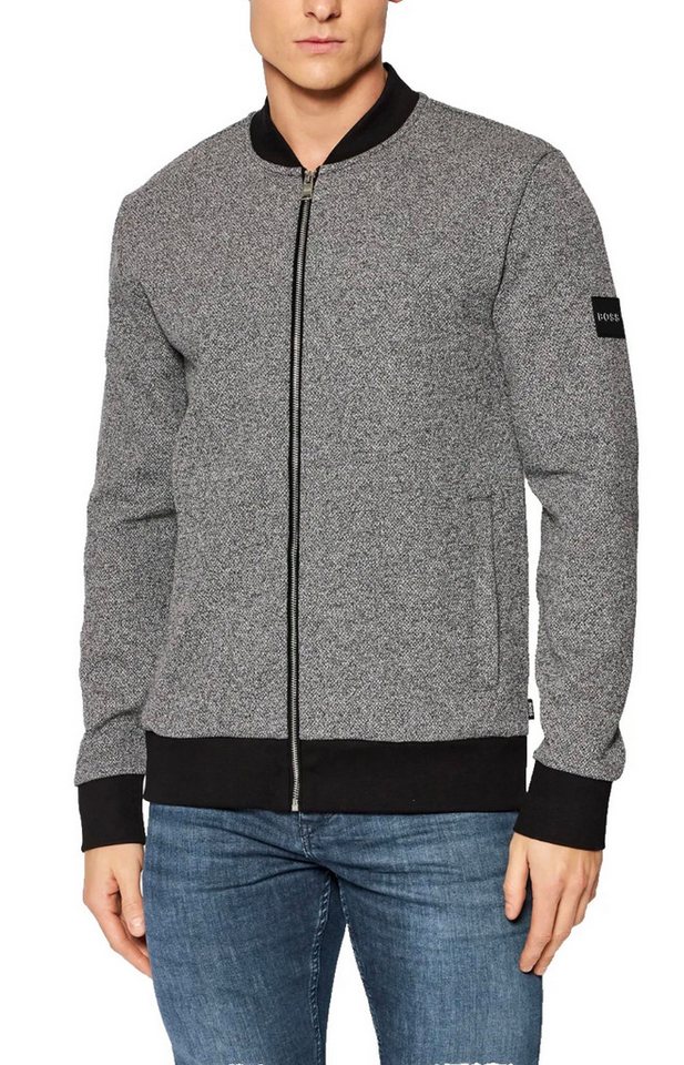 BOSS Blouson Sweatjacke Skiles 41 Robuster Zwei-Wege-Reißverschluss,Funnel Neck/Stehkragen von BOSS