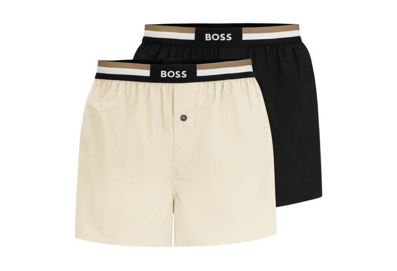 BOSS Boxer Boxer Shorts EW (2-St) mit verschiedenfarbigen Bund von BOSS