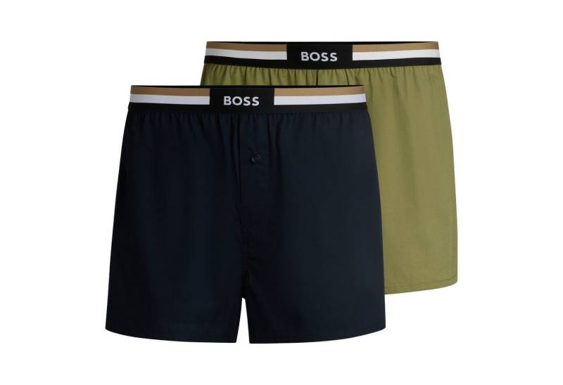BOSS Boxer Boxer Shorts EW (2-St) mit verschiedenfarbigen Bund von BOSS