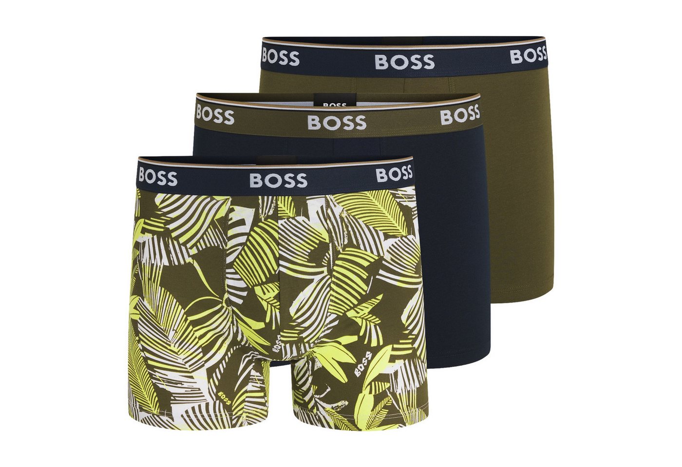 BOSS Boxer BoxerBr 3er Pack Power Design (3-St) mit umlaufendem Markenschriftzug am Bund von BOSS