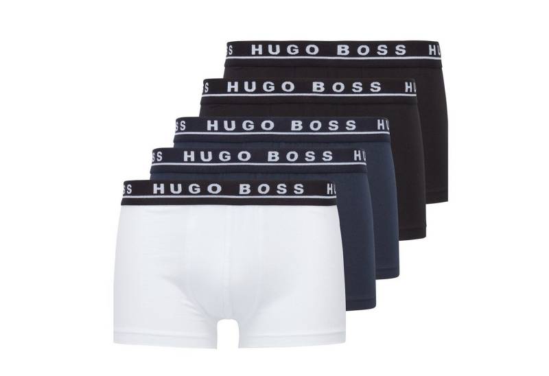 BOSS Boxer Cotton Stretch (Packung, 5-St., 5er-Pack) Herren Trunk Men Business kurzes Bein mit Logobund von BOSS