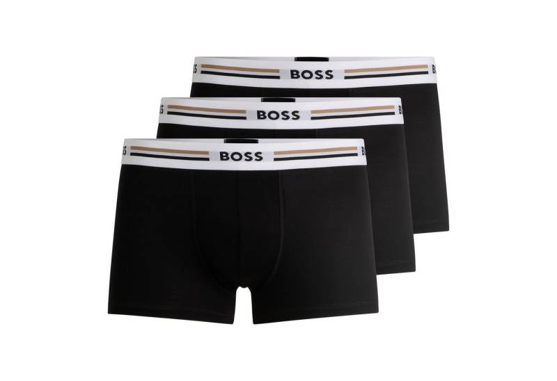 BOSS Boxer Herren Boxershort 3er Pack Viskose Trunk 3P Revive (Packung, 3er Pack) von BOSS