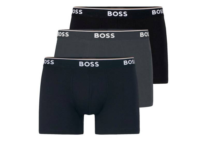 BOSS Boxer Power Long Boxer Brief (3-St) mit elastischem Komfortbund von BOSS