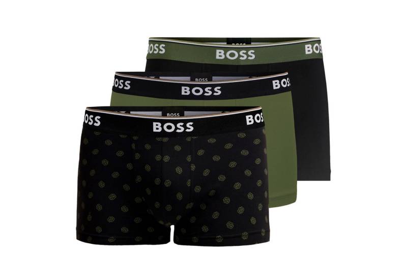 BOSS Boxer Trunk Power Design (3-St., 3er Pack) mit breitem Webgummibund von BOSS