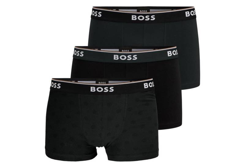 BOSS Boxer Trunk Power Design (3-St., 3er Pack) mit breitem Webgummibund von BOSS