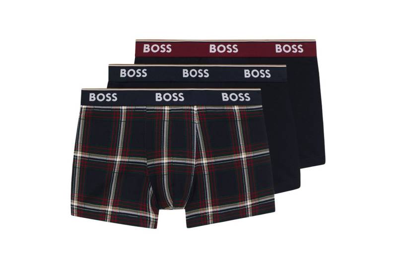 BOSS Boxer Trunk Power Design (3-St., 3er Pack) mit breitem Webgummibund von BOSS