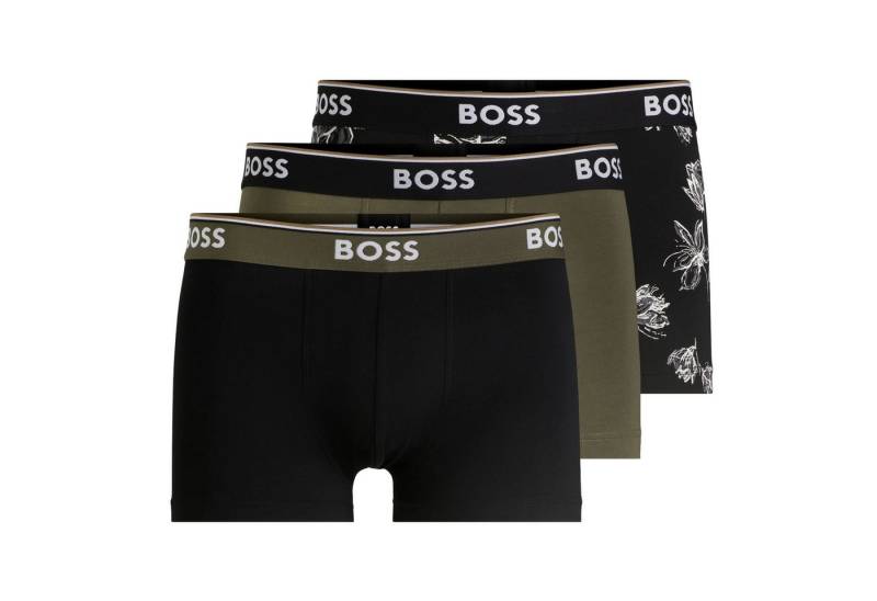 BOSS Boxer Trunk Power Design (3-St., 3er Pack) mit breitem Webgummibund von BOSS