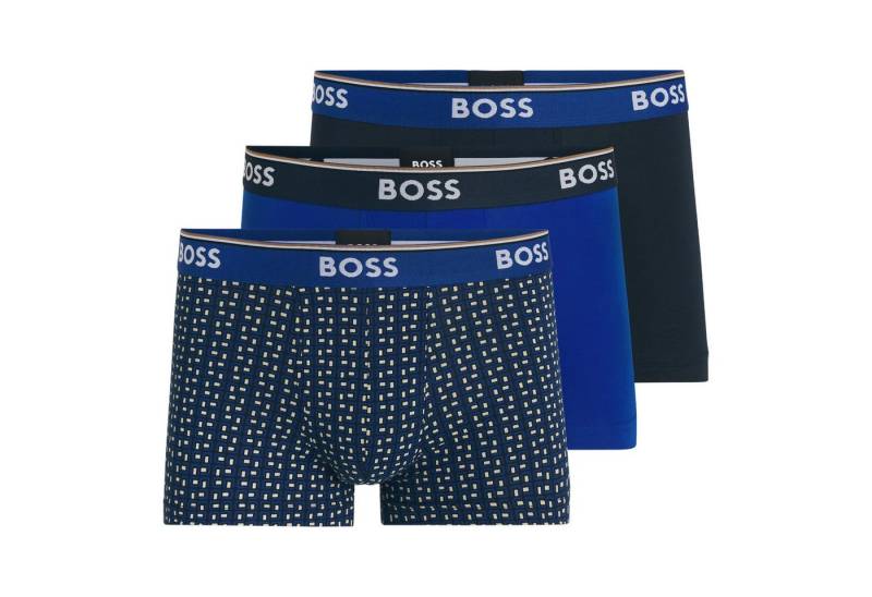 BOSS Boxer Trunk Power Design (3-St., 3er Pack) mit breitem Webgummibund von BOSS