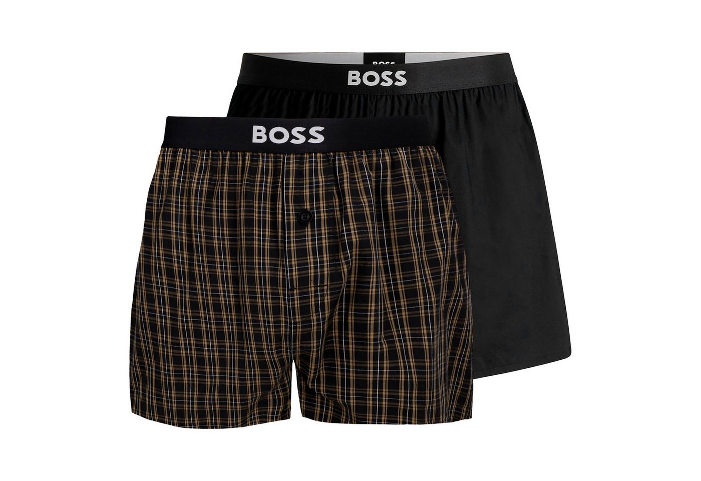 BOSS Boxershorts Boxer Shorts EW (2-St) mit Webgummibund von BOSS