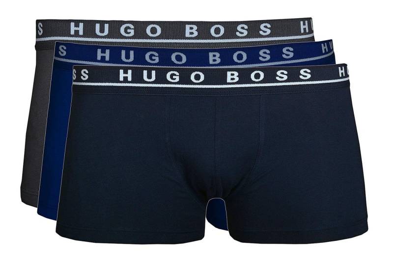 BOSS Boxershorts Cotton Stretch (Multi Pack, 3-St., 3er-Pack) Trunk Multi Pack Herren Unterhose Boxer kurzes Bein im 3er-Pack von BOSS