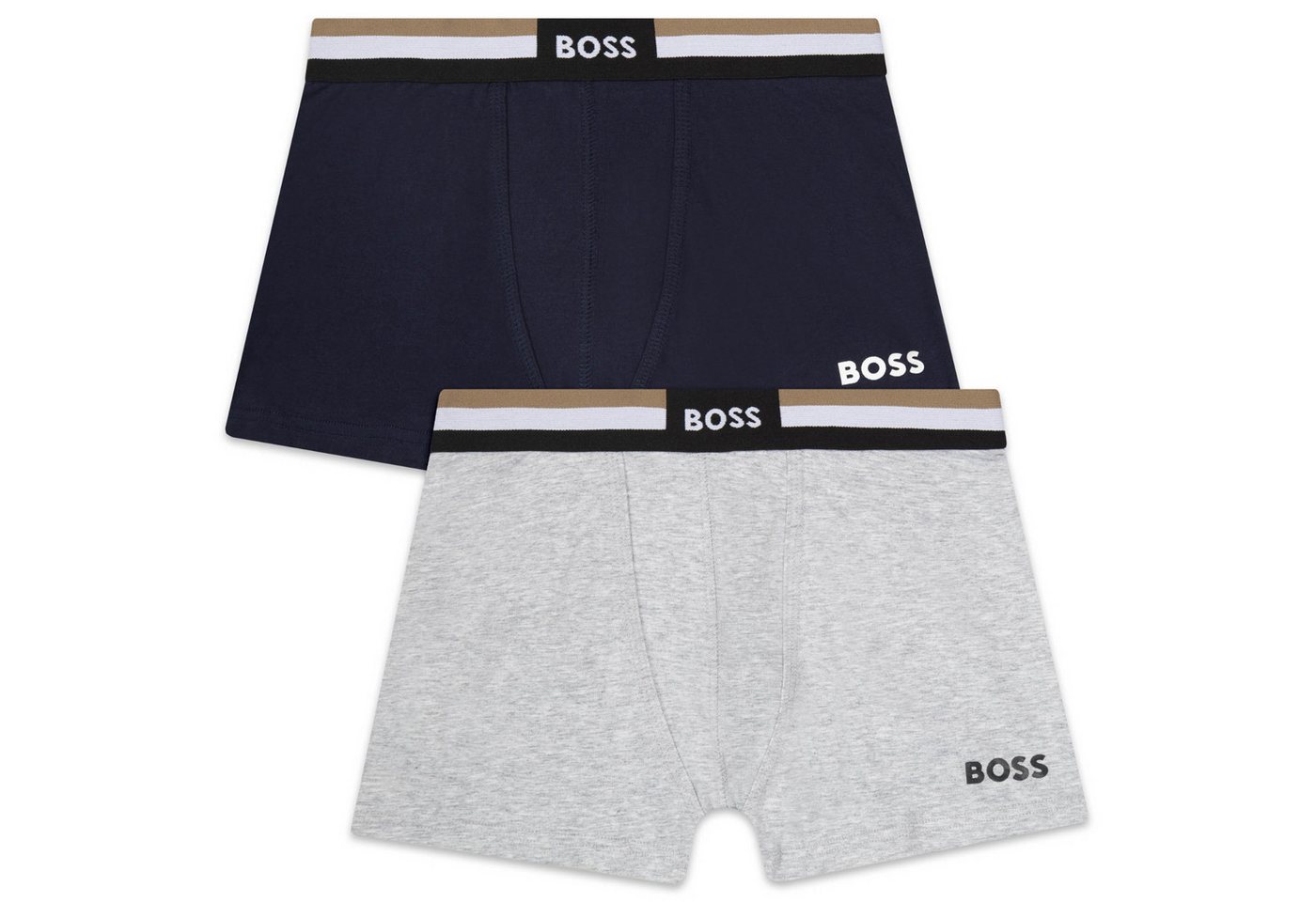 Boss Kidswear Boxershorts Boss Kidswear Boxershorts Trunks 2er Set navy grau Logo Boss Kidswear Boxershorts Boss Kidswear Boxershorts Trunks 2er Set navy grau Logo von Boss Kidswear