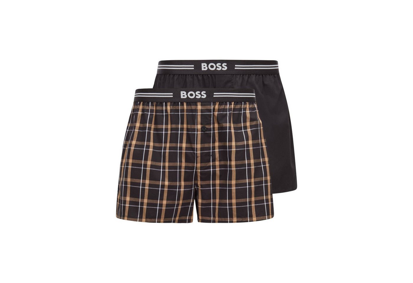 BOSS Boxershorts Herren 2er Pack Baumwolle (Packung, 2er Pack) von BOSS