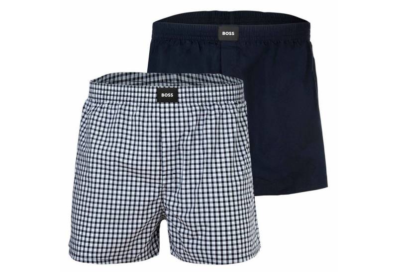 BOSS Boxershorts Herren Web-Boxershorts 2er Pack Baumwolle (Packung, 2er Pack) von BOSS