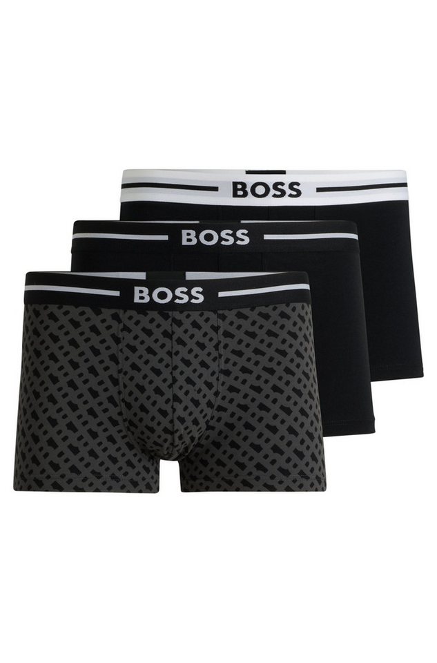BOSS Boxershorts Trunk 3P Bold Design 10267399 von BOSS