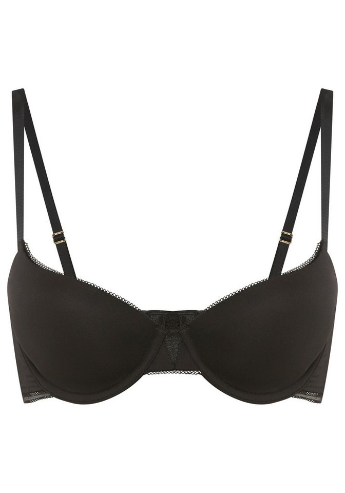 BOSS Bügel-BH DEMI_B.PURE aus Mikrofaser mit Einsätzen aus Spitze von BOSS