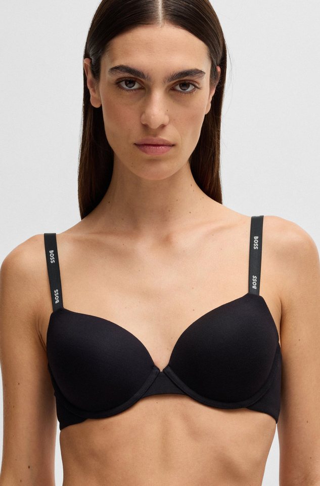 BOSS Bügel-BH UNDERWIRE BRA CI mit BOSS Schriftzug auf den Trägern von BOSS