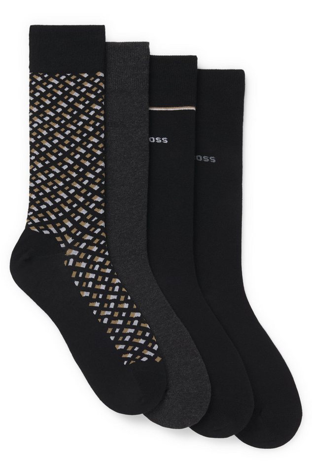 BOSS Businesssocken (Packung, 4-Paar, 4) mit BOSS Logo von BOSS