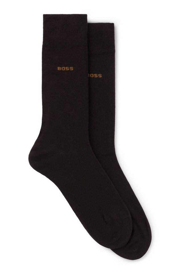 BOSS Businesssocken 2P RS Uni CC (Packung, 2-Paar, 2er) mit Markenlogo von BOSS